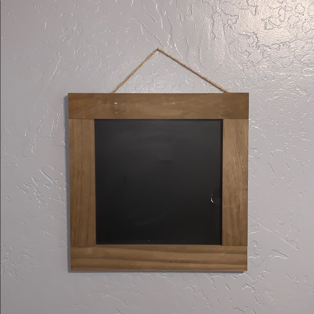 Magnetic wood frame w chalk board!
